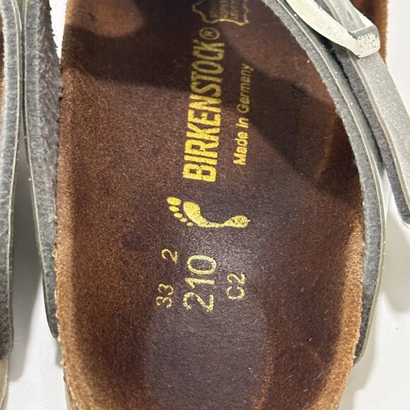 Birkenstock Gizeh Sandal - Kids' US 2 - 2.5 - Silver Glitter VERY GOOD CONDITION - Picture 6 of 9